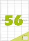 Etikett címke A4 (52,5 x 21,2 mm) 56 db etikett címke/ív  100 db ív/csomag