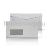 C6/C5 enyvezett 114x229 mm, bélésnyomott, bal 35x90 mm ablakos boríték