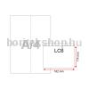 LC/6 enyvezett 114x162 mm bélésnyomott boríték, 